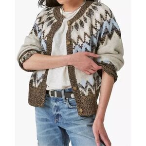 Lucky Brand Multicolor Patterned Cardigan